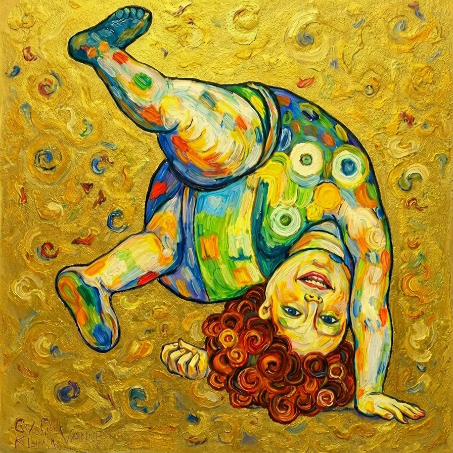 Ne hoeplepan make, nach Gustav Klimt
